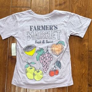 NWT Size Small (6) wonder nation Farmer's Market Kids T-Shirt